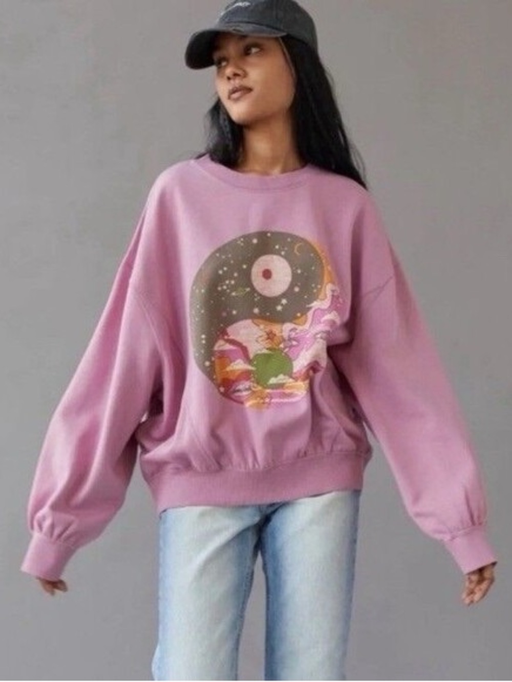 Urban Outfitters UO Wilder Cosmic Pullover Sweatshirt